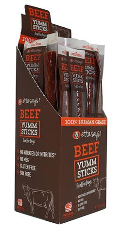 Image of Etta Says Yumm Sticks - 24 count box, 100% human grade meat stick,high protein,low fat