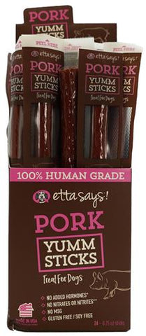 Image of Etta Says Yumm Sticks - 24 count box, 100% human grade meat stick,high protein,low fat