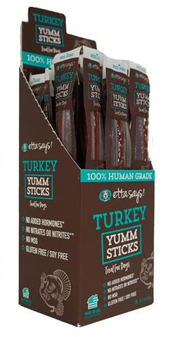 Image of Etta Says Yumm Sticks - 24 count box, 100% human grade meat stick,high protein,low fat