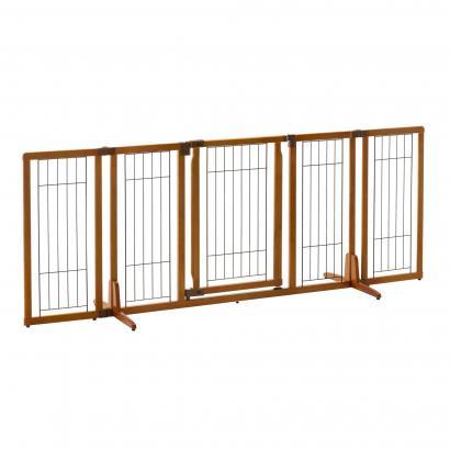 Richell Wide Premium Plus Freestanding Pet Gate with Door